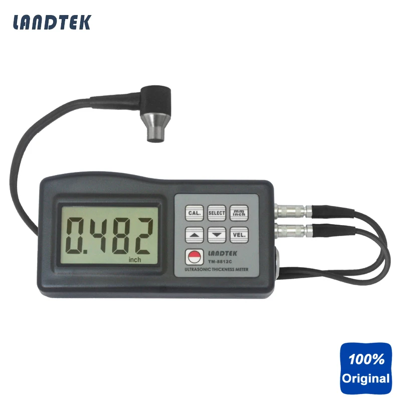 

TM-8812C Digital Ultrasonic Thickness Gauge Thickness Measurement 1.2-225mm,0.05-9inch 0.01mm Resolution