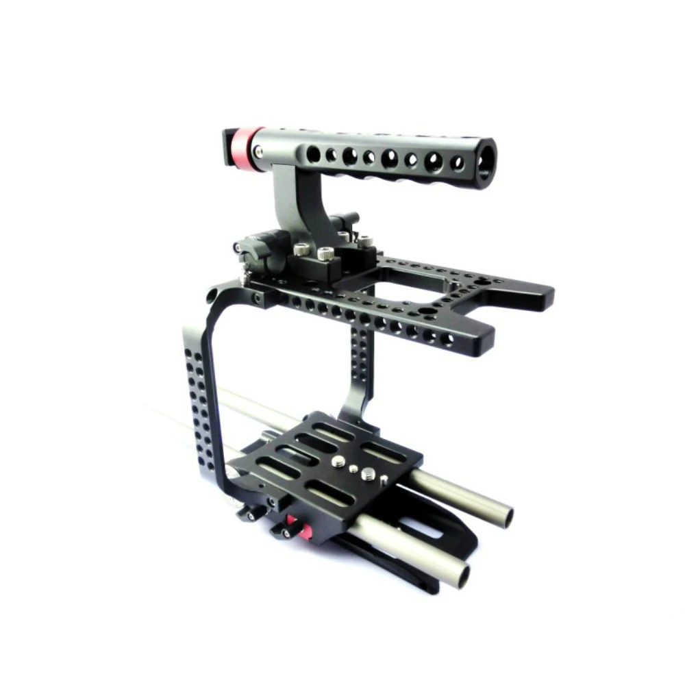 

NEW 15mm F5 F55 Rig Kit Cage Top Handle Baseplate for Sony F5 F55 camera 15mm rail system support rig