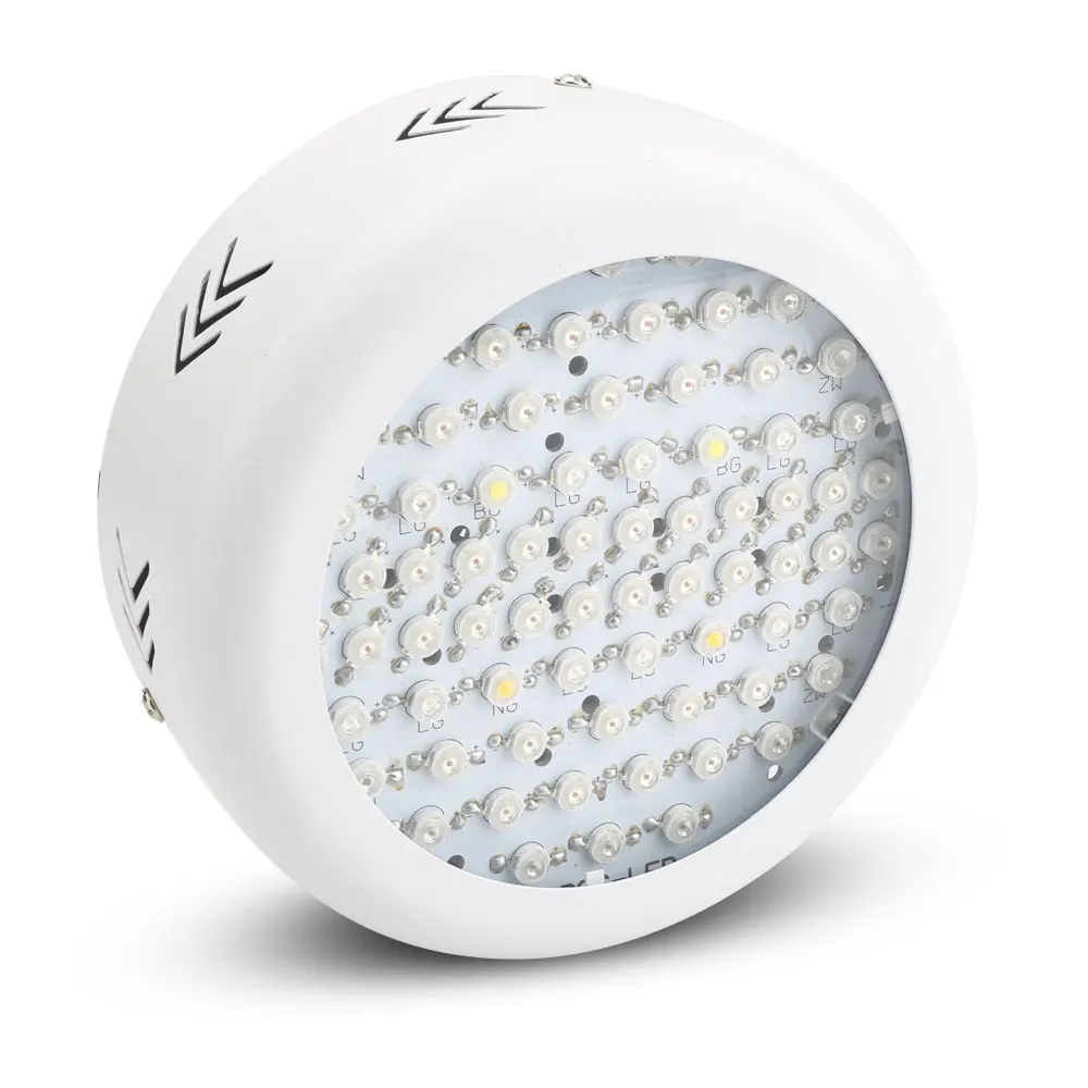 Полный спектр Мини UFO высокой мощности AC85 ~ 265 В 216 Вт 52Red + 12 синий 2 теплый белый 2IR 2UV