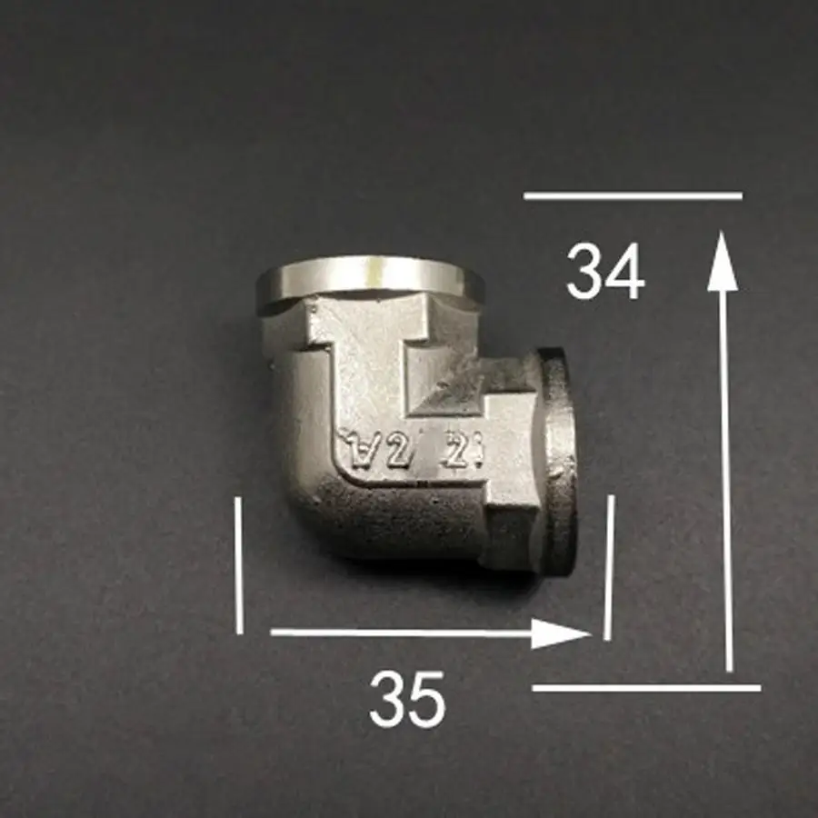201 колено из нержавеющей стали DN15 1/2 &quotBSPP Женский фитинг для трубы соединительный