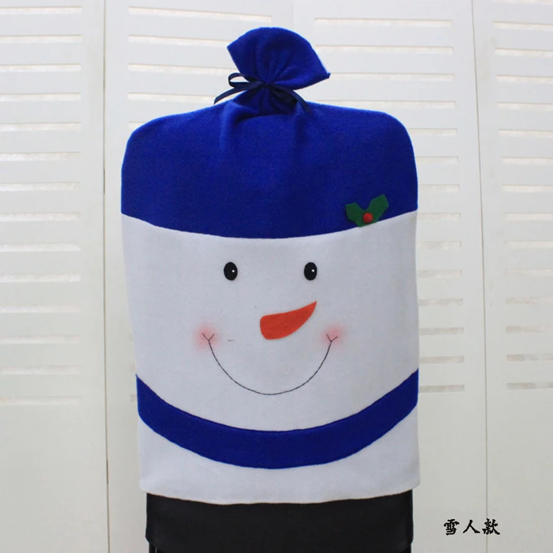 1 Шт./компл. Рождество Крышка Стула Обычные Шляпы Стул Покрытия Санта Симпатичные