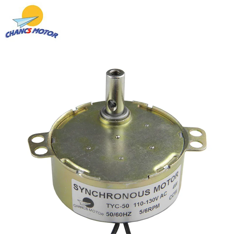 Переменный маленький синхронный Шестерни мотор TYC-50 110 В переменного тока 5/6