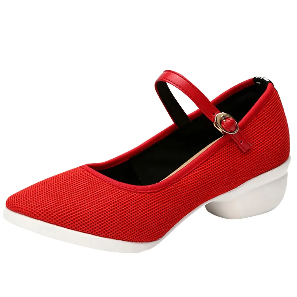 SAGACE/женская повседневная обувь из сетчатого материала на среднем квадратном