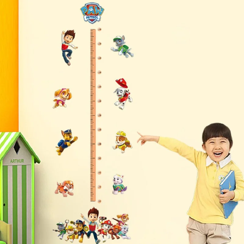 Наклейки на стену в виде щенячьего патруль 3D наклейки для детской комнаты с