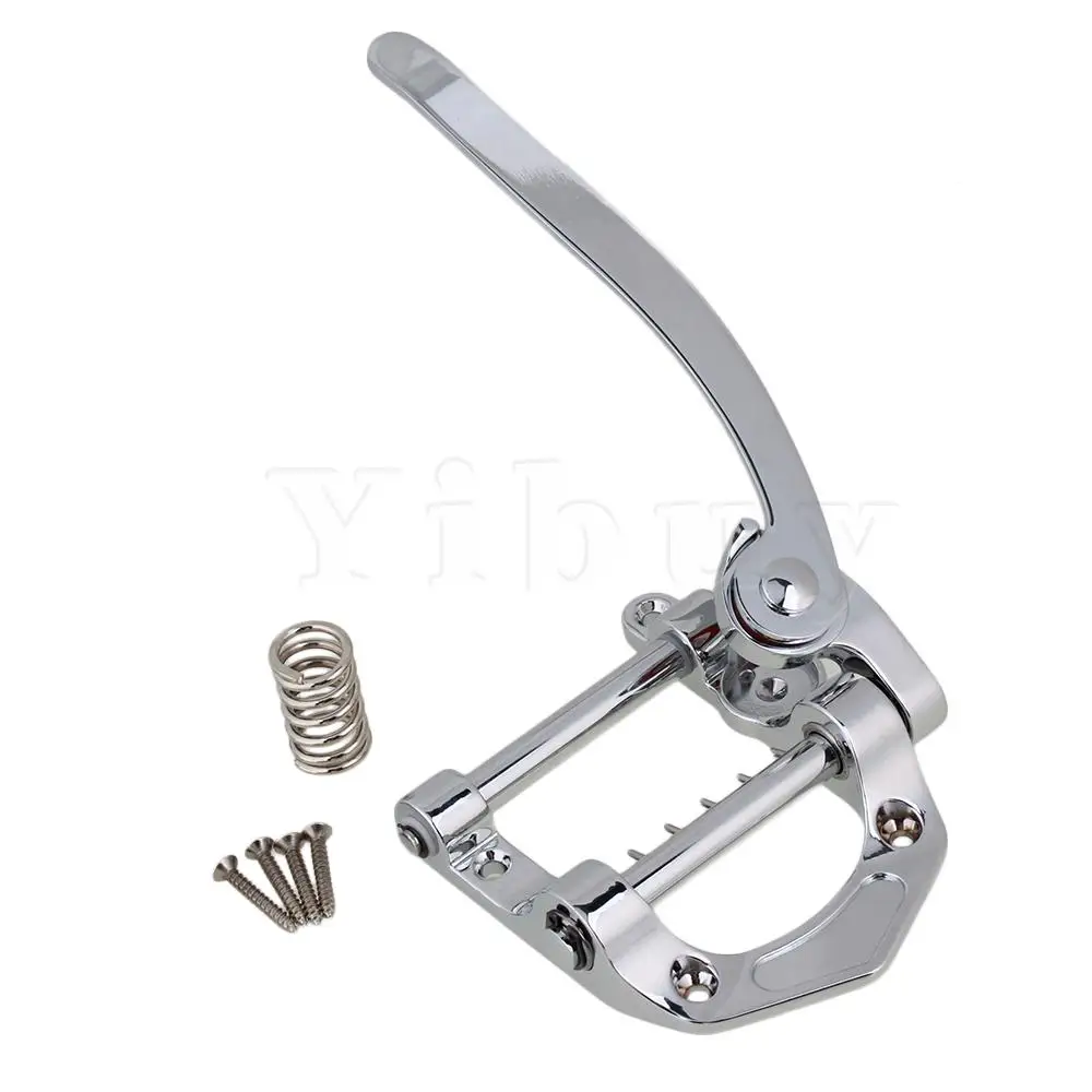 

Yibuy Sliver Zinc Alloy Guitar Tremolo Unit Vibrato Tailpiece Bridge for Electric Guitar