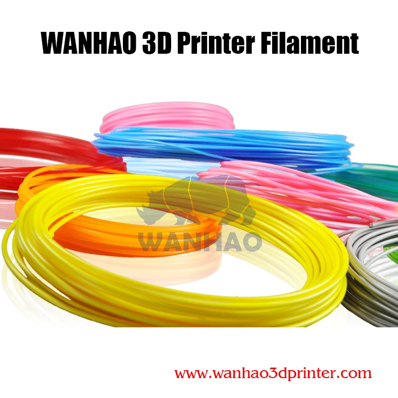 WANHAO 1.75mm ABS Filament Discount Package 1KG/Roll*8 Rolls total 8KG for All FDM 3D Printer PLA/PETG/PVA Plastic