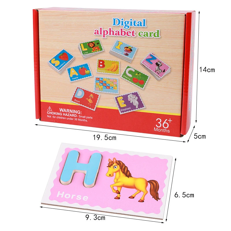 Алфавит ABC с буквами/цифрами детские деревянные поделки образовательные