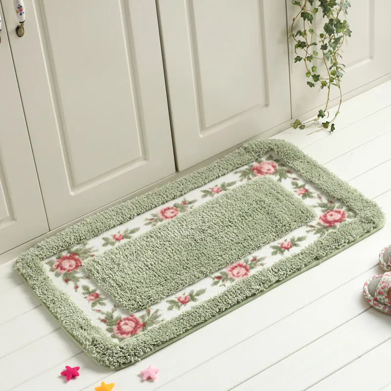 6 Sizes Square Doormat Floor Carpet for Living Room Bedroom Hallway Water Absorption Non-slip Bathroom Mat Toilet Rug Foot Pad