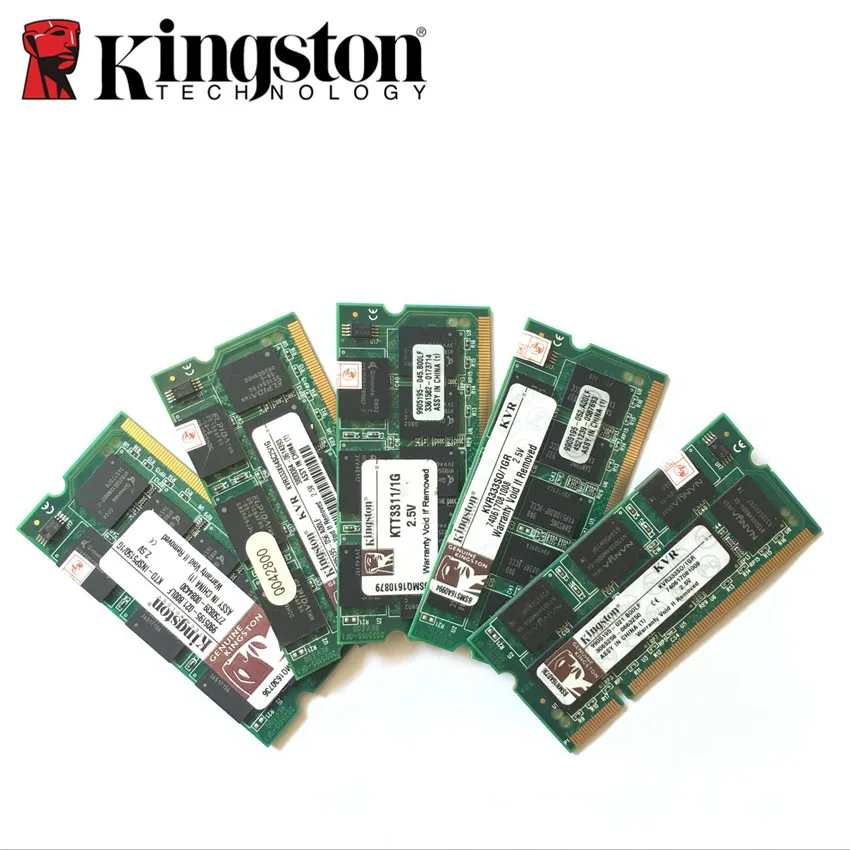 Оперативная память для ноутбука Kingston DDR DDR1 1 ГБ 2 Гб 333 МГц PC 2700S SODIMM подходит intel amd