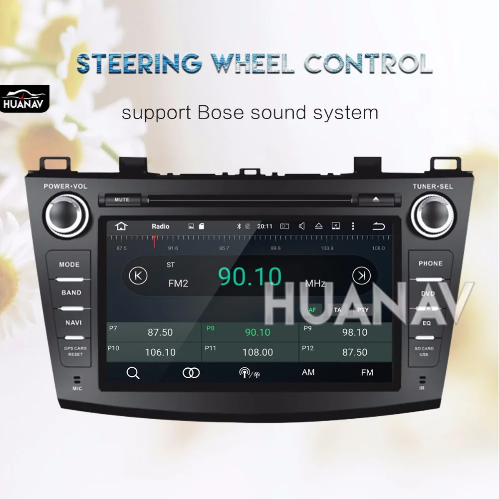 Автомобильный DVD мультимедийный плеер для Mazda 3 Axela 2009-2013 Android 8 0/Android 7 1 ''Авто