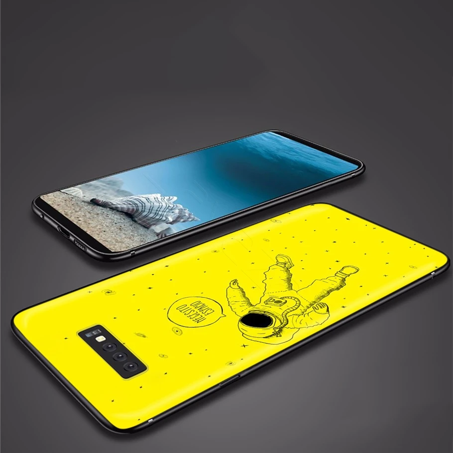 Чехол с космосом Love Moon астронавтом для Samsung Galaxy J6 A9 A8 A7 A70 A6 A5 A50 A40 A30 A3 A10 A51 A71 A81 A91 2018 |