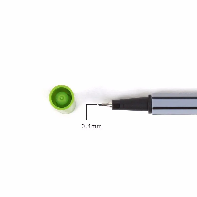 0,4 мм 24 Цвета Fineliner ручки Marco Super Fine рисовать маркером на водной основе Ассорти чернил нет-Токе Материал точка 88
