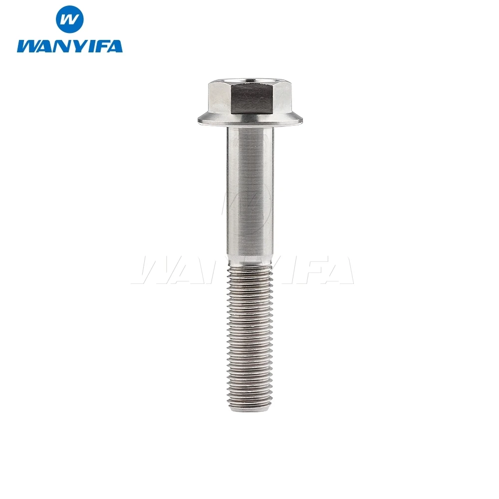 Шестигранные Болты Wanyifa M10 x 25 30 35 40 45 50 55 60 65 70 75 80 100 ММ 1 шаг титановый Ti Фланец |