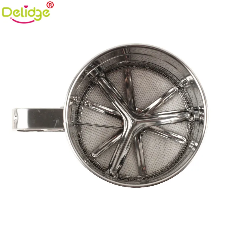 Delidge 1 шт. сетчатый сито для муки нержавеющая сталь форма чашки сетка механическая