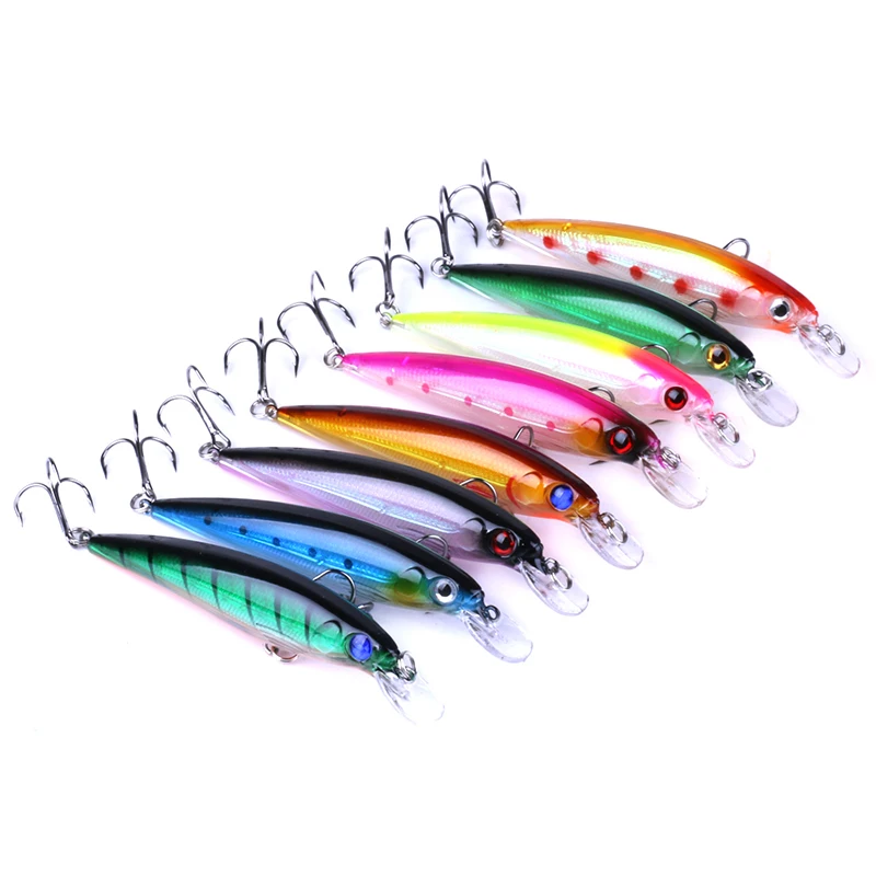 

8pcs Pesca Fishing lures 110mm 13g Minnow Crankbaits Fishing Tackle