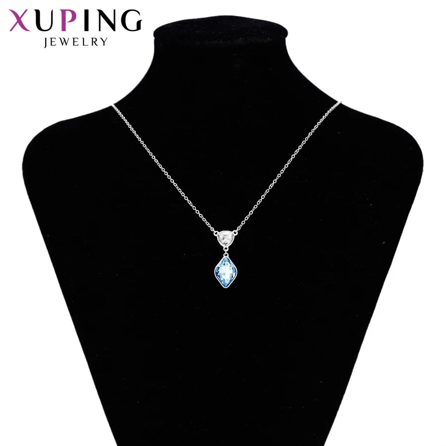 Xuping, модная подвеска, Роскошные Кристаллы от Swarovski, подвеска в виде капли воды, ожерелья для женщин, подарки на день Святого Валентина, 43461