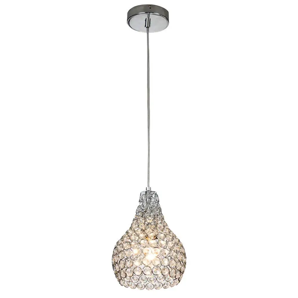 

LukLoy Modern Crystal Pendant Light Ceiling Pendant Hang Lamp for Living Room Bedroom Dining Table Kitchen Island Loft Fixture