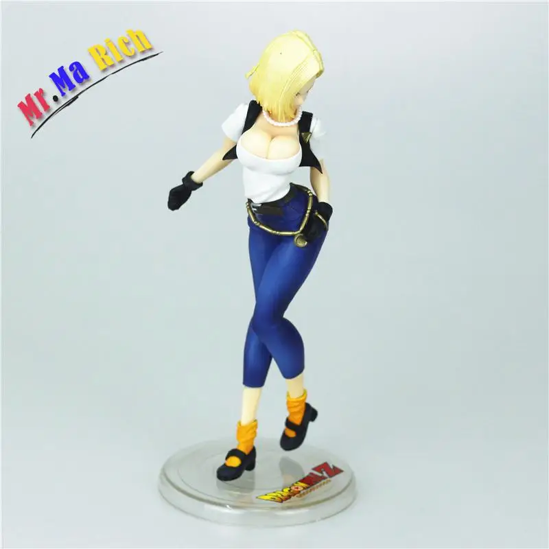 Android 18 лазурит Сексуальная 20 см ПВХ Новая фигурка коллекция игрушек аниме для
