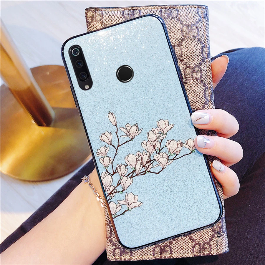 Shiny Magnolia Flower Hard Case For huawei honor 10i case Soft Border Cover 20i 20 lite Huawei enjoy 9s maimang 8 |
