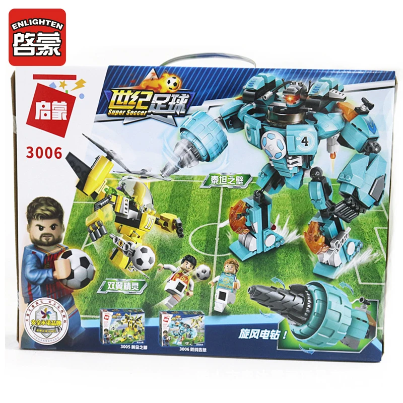 

Russia Football Gaming Building Blocks Toys Enlighten 533pcs Learning Football Block Accessories Kid Toy Brinquedos