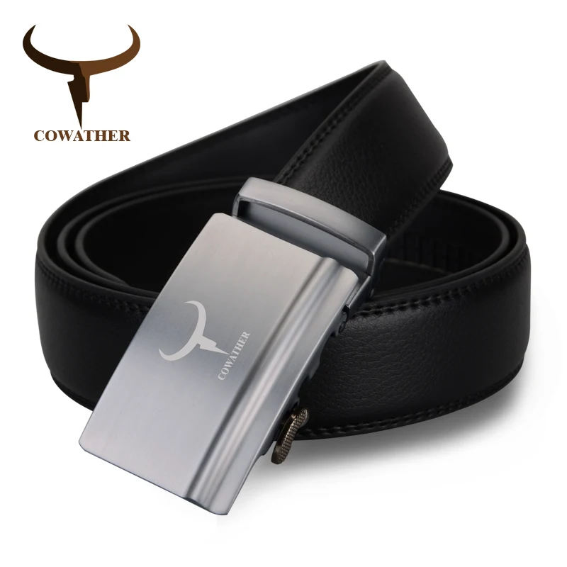 COWATHER Горячие продажа мода 100% корова натуральная кожа мужчины пояса роскошь