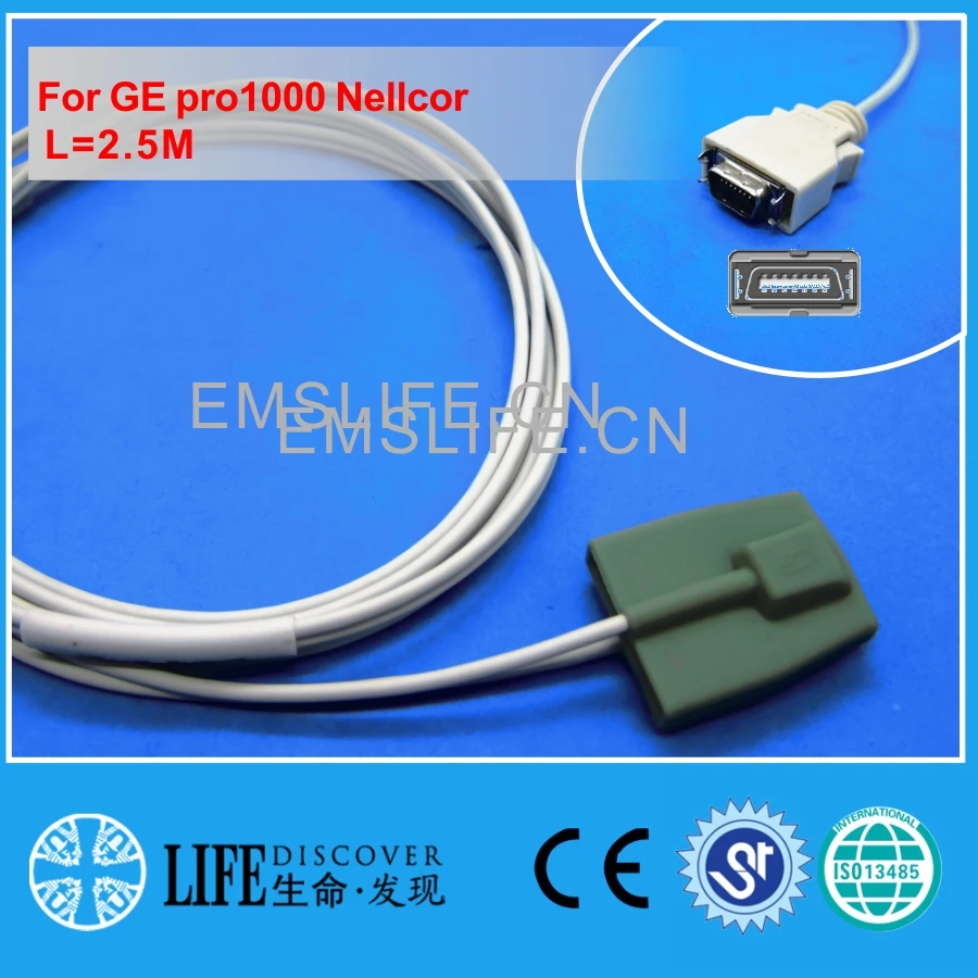 Длинный кабель детский и педиатрический датчик spo2 для GE pro1000 Nellcor| |