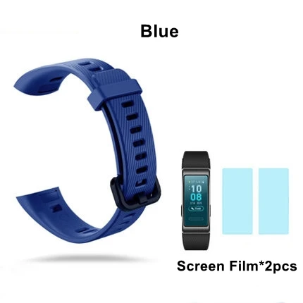 Синий Сменный ремешок для браслета huawei band 3 pro - Цвет: Синий