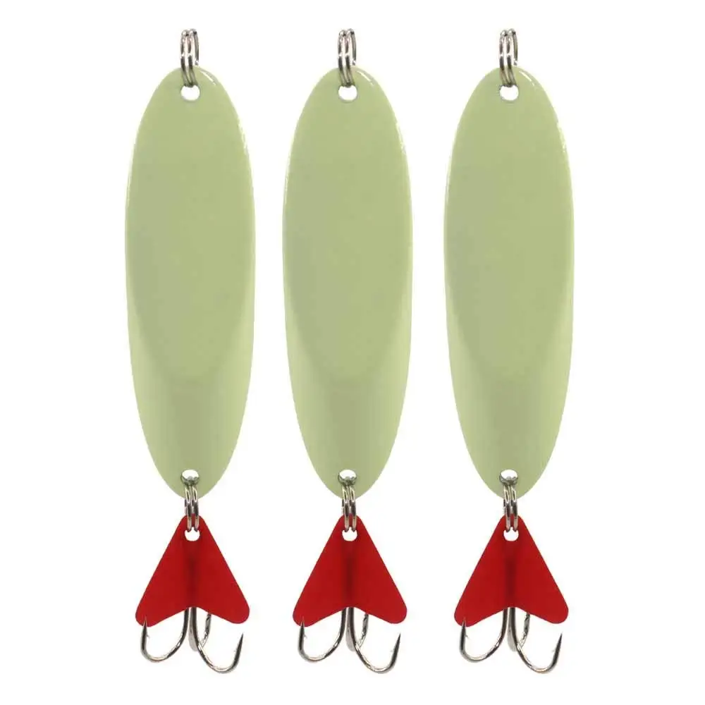 5 шт. светящаяся металлическая приманка для ловли окуня форели ложка жесткие