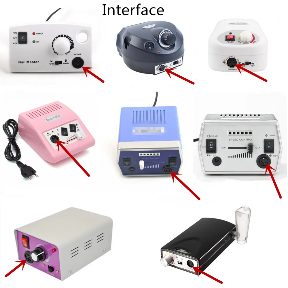 Дрель маникюрный наконечник для электрической дрели ногтей сменный руль