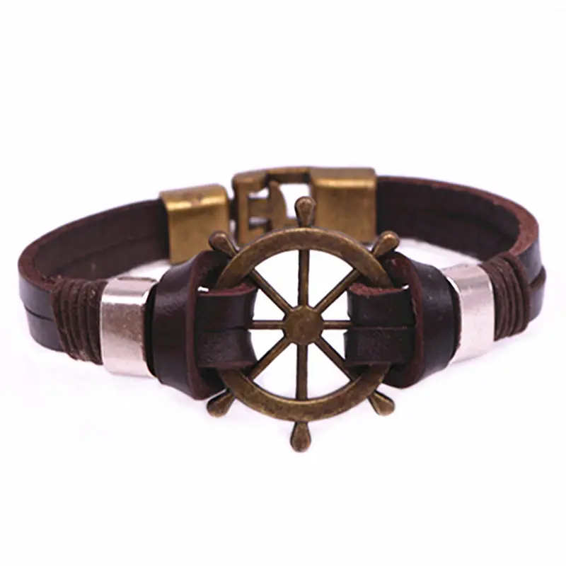 Высококачественный Браслет из нержавеющей стали с якорем для мужчин подлинный