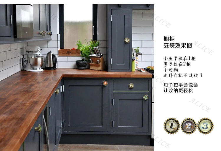 Антикварная бронзовая ручка с одним отверстием мебельный ящик маленькая для