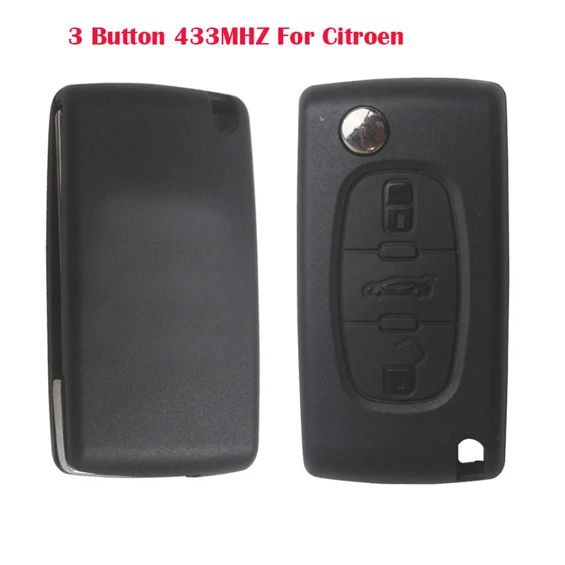 Горячая поставка авто ключ дистанционного управления для Citroen 3 ButtonZ ключа KYC001 |