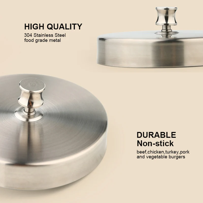 Пресс для гамбургеров из нержавеющей стали форма приготовления котлет пресс