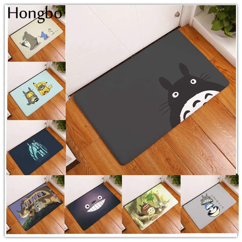 Hongbo קריקטורה Totoro מחצלת צ 'ינצ' ילות חתול בעלי החיים אופנה מלבני מחצלות כניסת מחצלות רחיץ מטבח רצפת אמבטיה