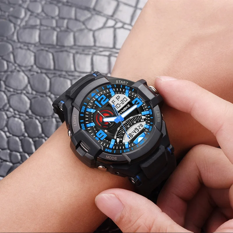 Спортивные часы мужские цифровые светодиодные военные Модные Повседневные