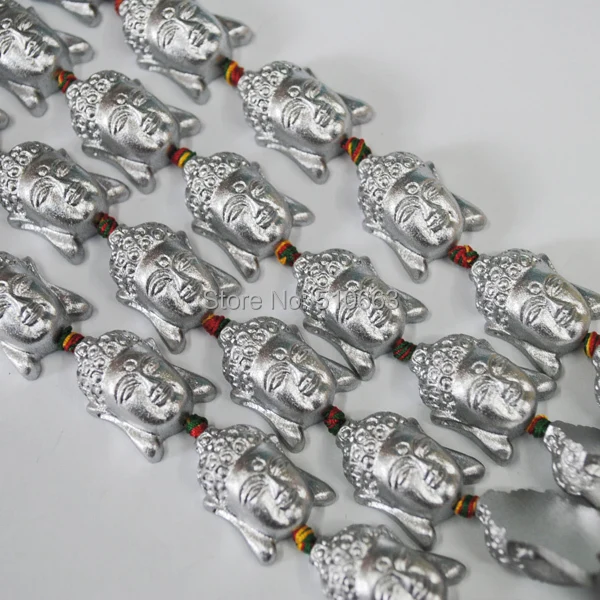 15 шт./лот посеребренные резные фигурки Будды только одно лицо новые дизайнерские