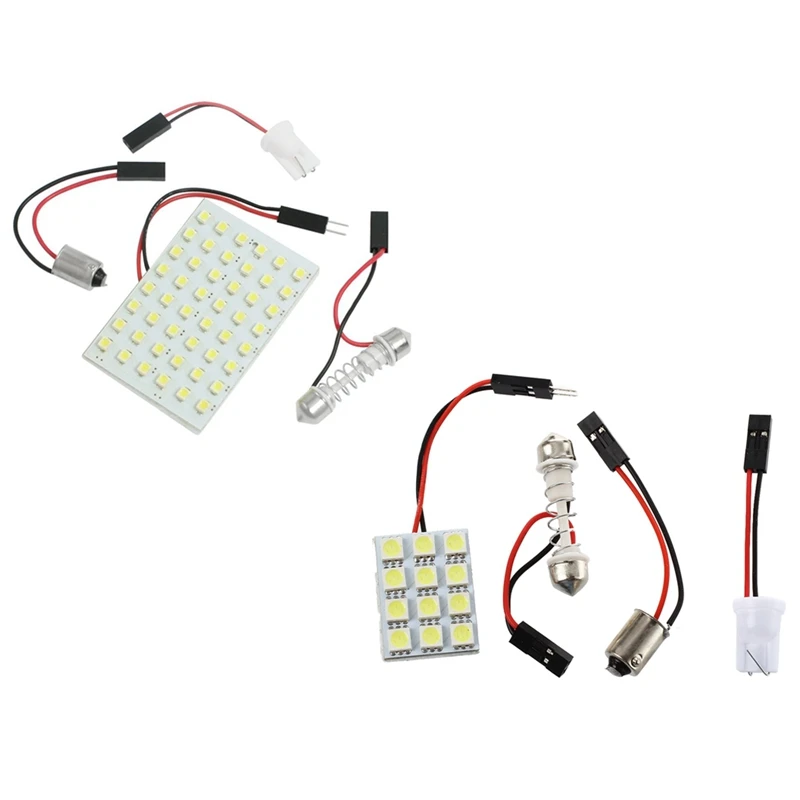Белый 1210 Smd 48 светодиодных ламп интерьер автомобильного салона Свет Панель W T10 Ba9S