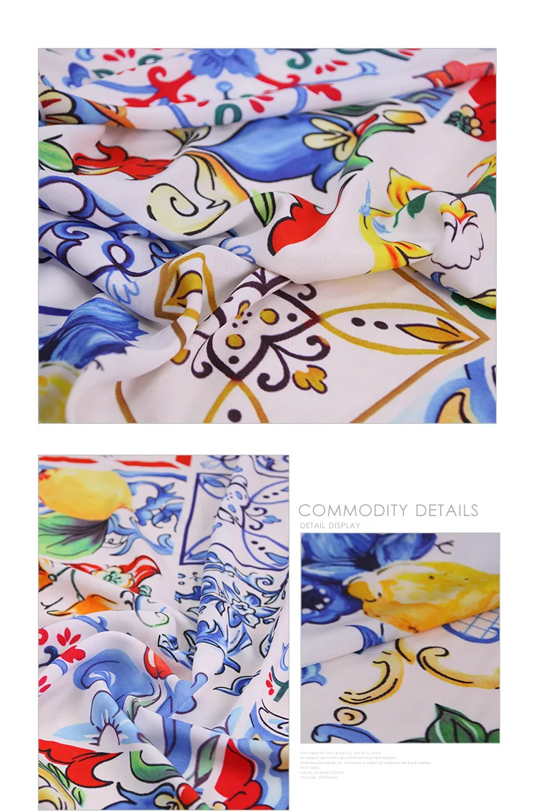 Sicilian majolica печатная Ткань, хлопок ткань для женщин детская одежда, платье Шитье «сделай сам» материал мягкий хлопок tissus