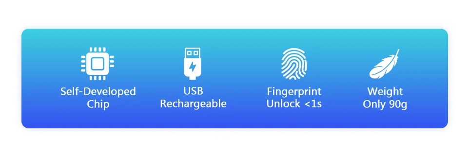 Золотой безопасности keyless USB Перезаряжаемый отпечаток пальца умный замок Быстрый разблокировка цинковый сплав дверной замок коробка с ключом дверной замок