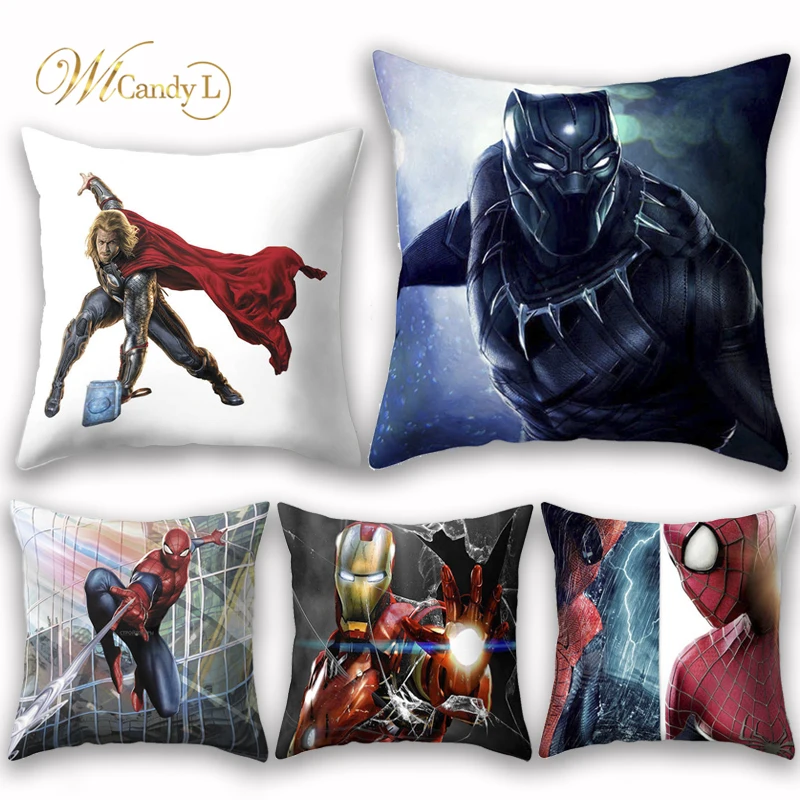 WL Candy L мультяшный супергерой Marvel подушка с героями Чехлы Мстители Человек паук