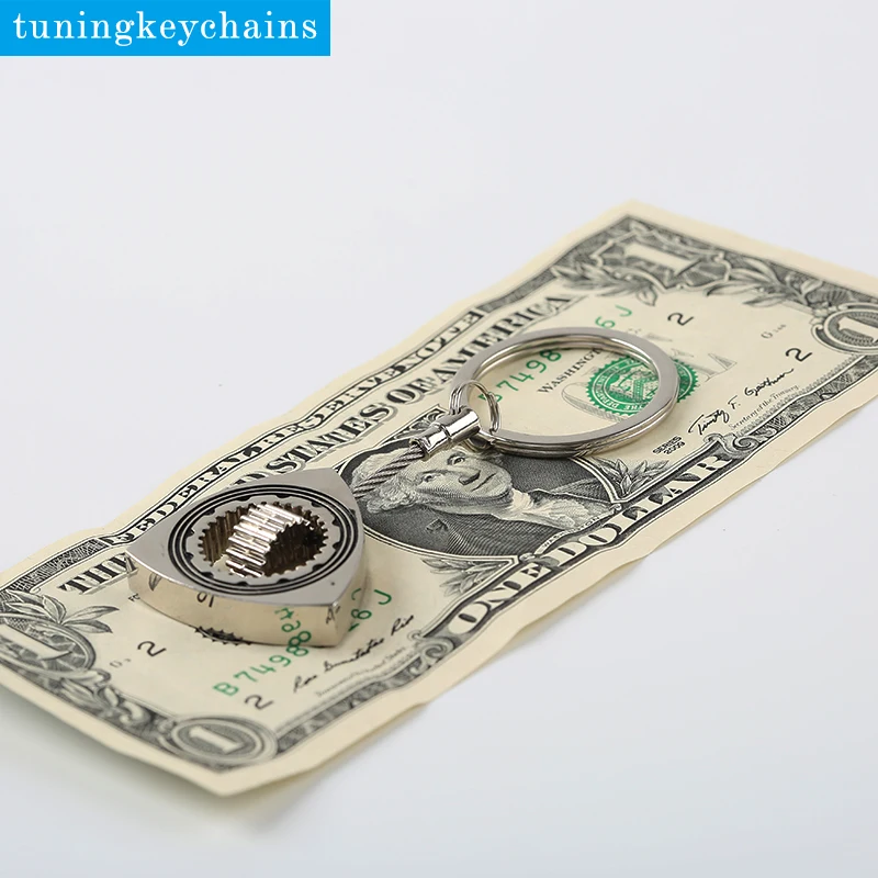 Набор из 5 шт. металлический брелок Вращающийся с кольцом для ключей|rotary keychain|wankel