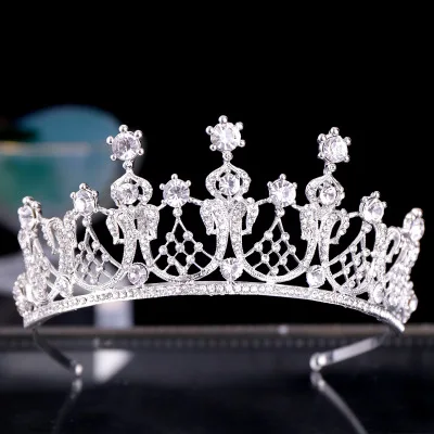 WONDMOND Европейский Король Королева Корона из страз тиара на торжество бижутерия
