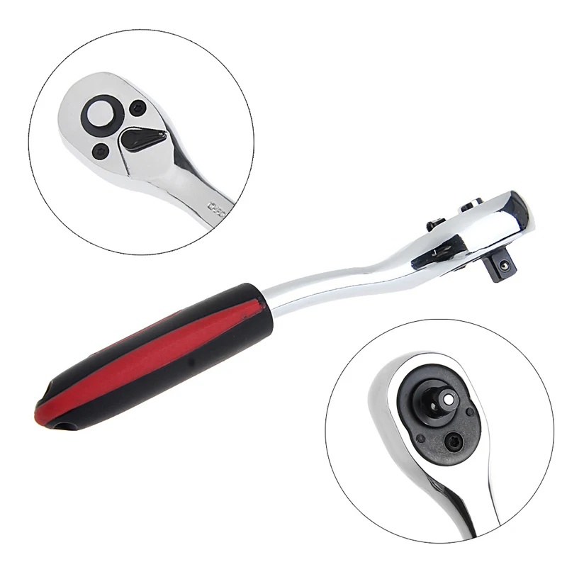 Гаечный ключ с высоким крутящим моментом 1/4 &quot3/8" 1/2 "для патрона 72 зубьев Cr V