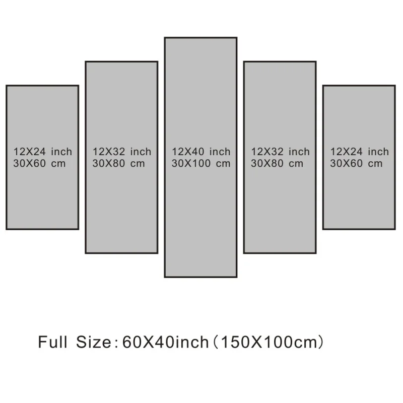 5 панелей пастбищные стены картина природа пейзаж для гостиной искусства холст