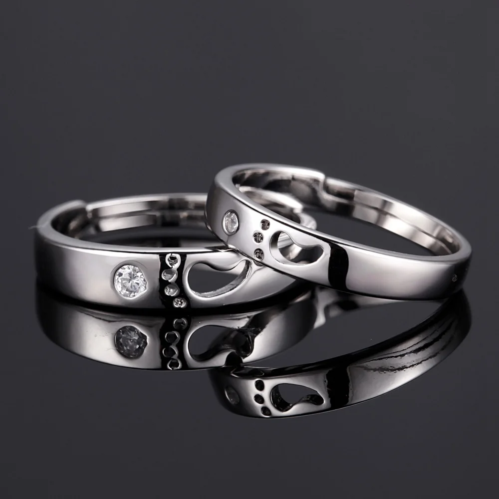 Кольцо Vashiria с цирконием парное кольцо модное Красивое покрытие ювелирные