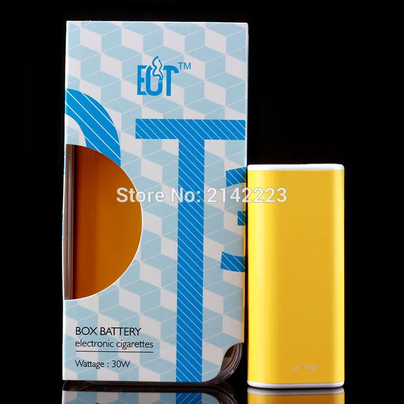 Hot sale original box mod eT30P ECT 10-30w battery 2200mah et30p with micro USB charging for 0.3-3ohm tank electornic cigarette |