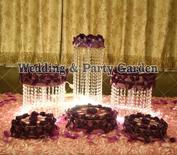 Прозрачная акриловая подставка для Макарон Торт Поп башня свадебное украшение