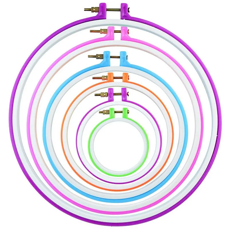 1 шт. крест регулируемый швейная инструмент пластик вышивка крестом ободковый