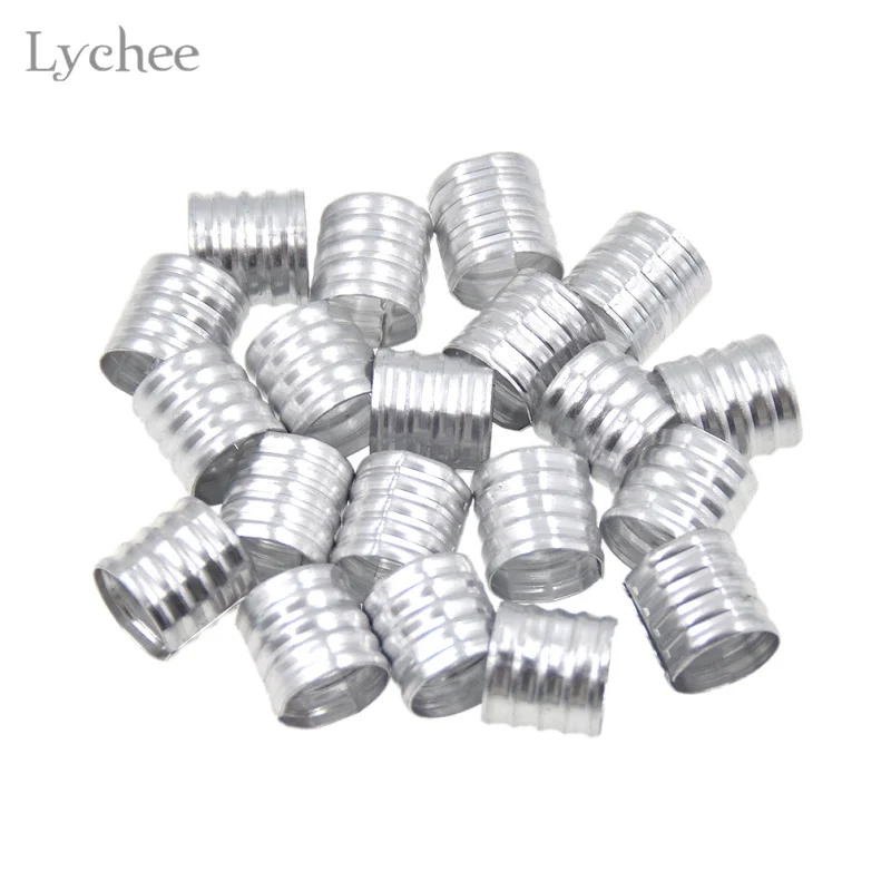 Lychee 20 шт./лот Многоцветный Сплав дреды бусины Регулируемый волос оплетка манжеты