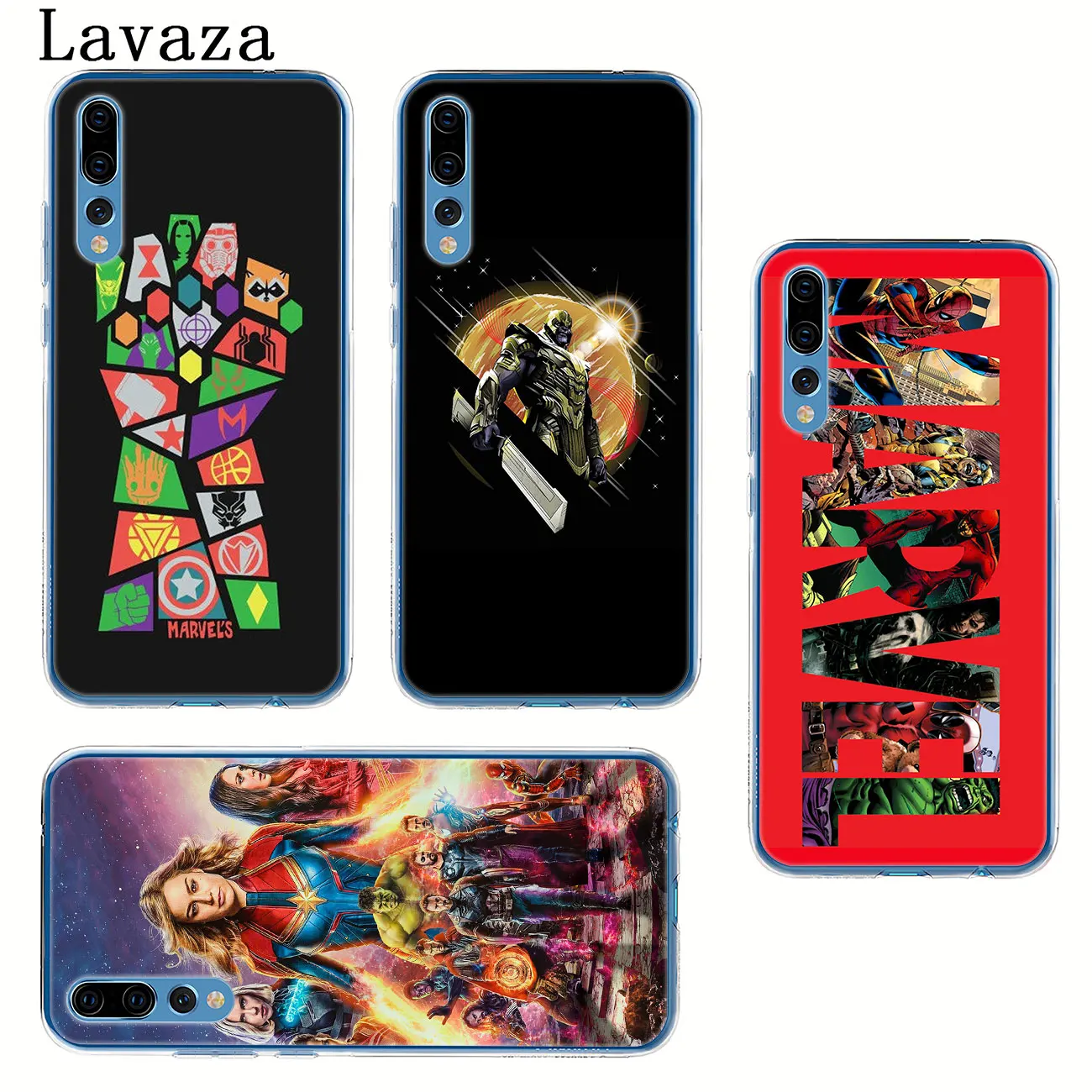 Чехол Lavaza Marvel Avengers Endgame Thanos для Huawei Y9 Y7 Prime 2019 2018 Honor 20 8A 8X 8 9 9X 10 Lite 7C 7X 6A 7A Pro |